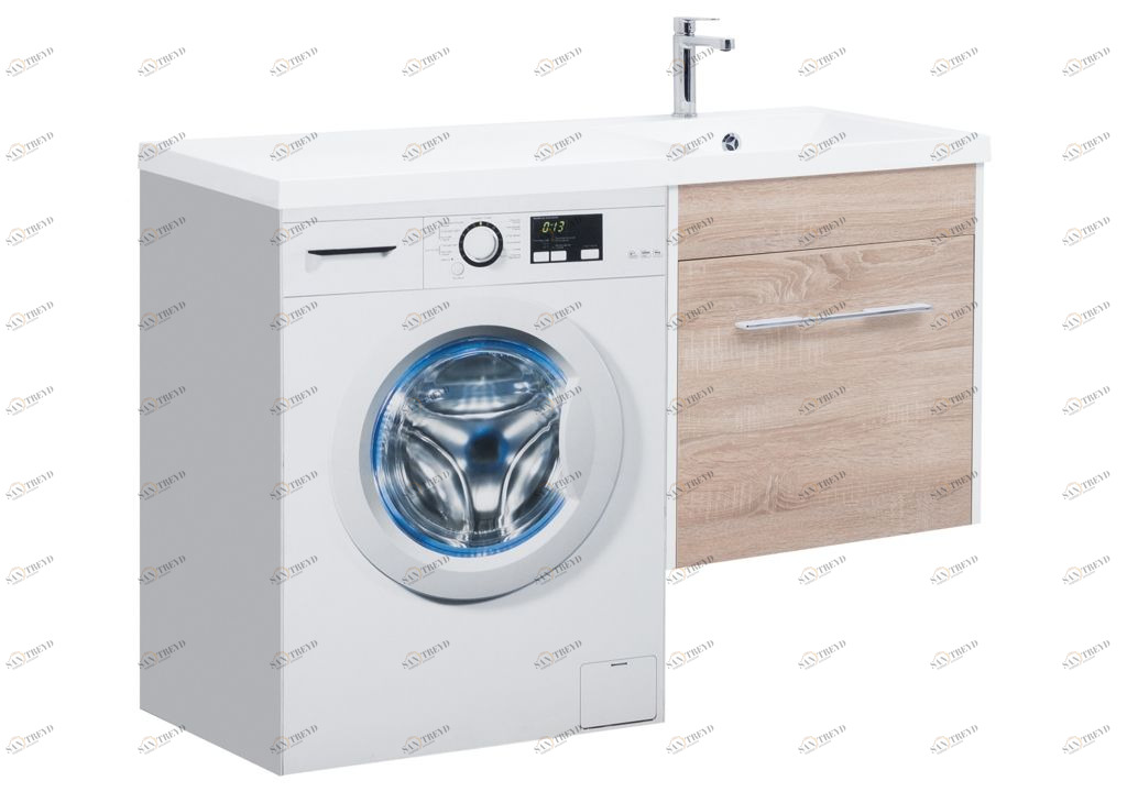 Тумба с раковиной Aquanet Августа 120 R дуб сонома 0021002700239568