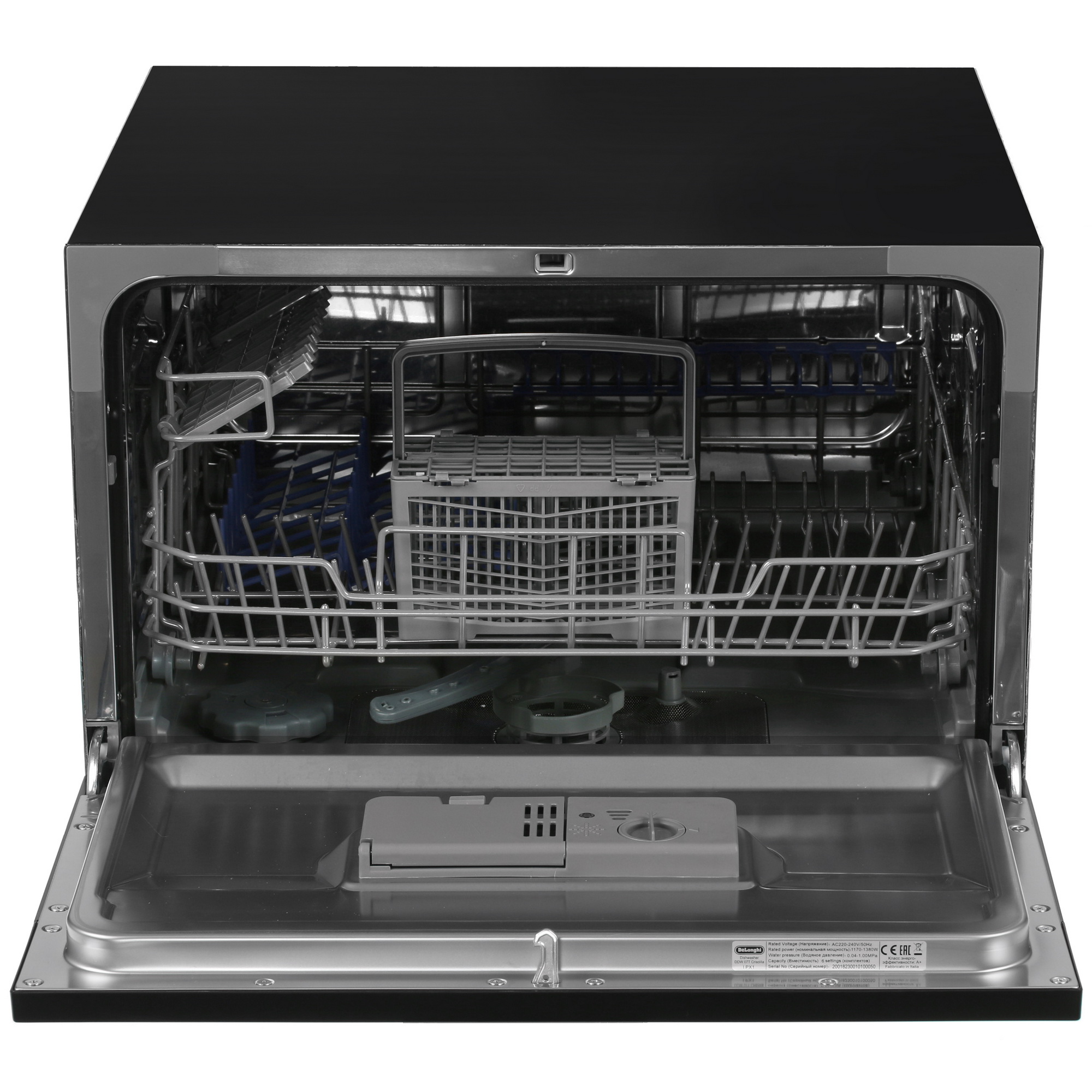 8145557 Посудомоечная машина DeLonghi DDW07T Crisolita черный STDN-0110361 - Вид №6