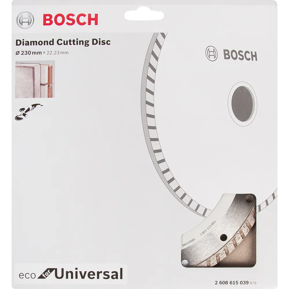 Диск алмазный универсальный Bosch Eco for Universal 2608615039 турбо 230x22.2x3 мм 82857614 STLM-2081563 BOSCH PROFESSIONAL  - Вид №2