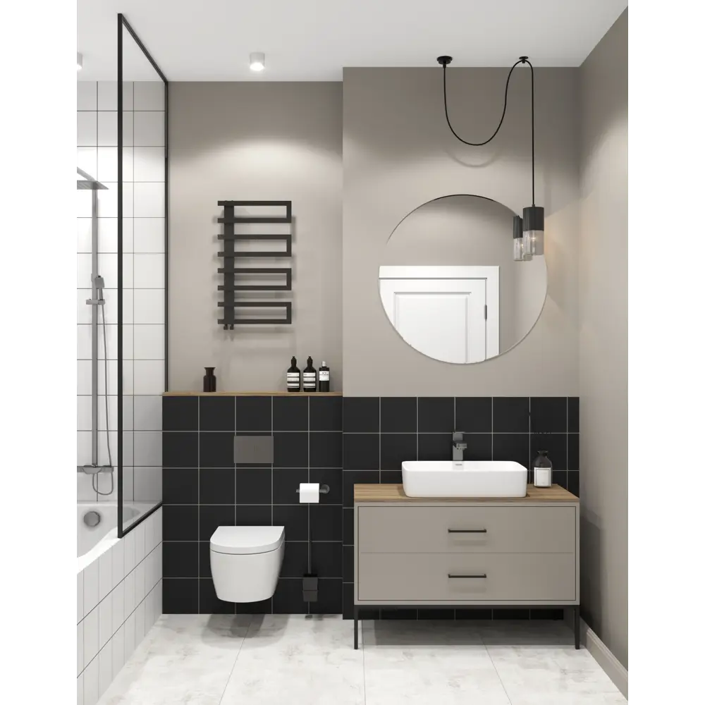 Керамическая плитка Axima Вегас матовая черная 20×20 см 89231584 STLM-0947494 - Вид №5