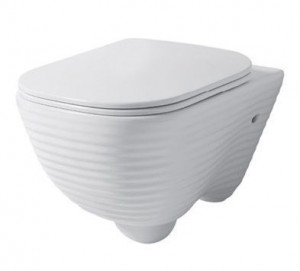 LO005RIM52 Подвесной унитаз настенный Черный Disegno Ceramica Loom Италия