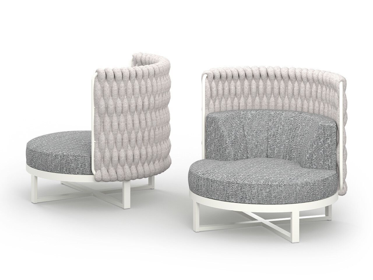 Тканевое садовое кресло с подлокотниками и высокой спинкой MAMAGREEN Munia ARCH-00149925 - Вид №12