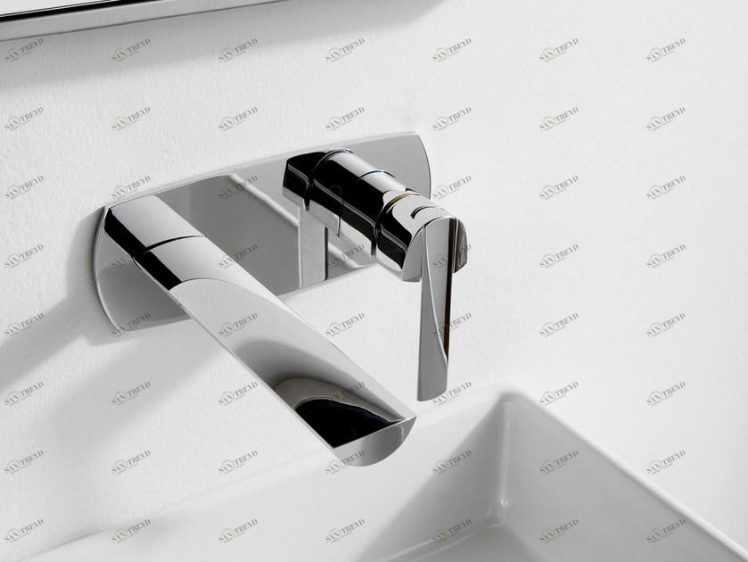 ZAZZERI Смеситель для мойки настенный стальной Tango sun-id-1414737