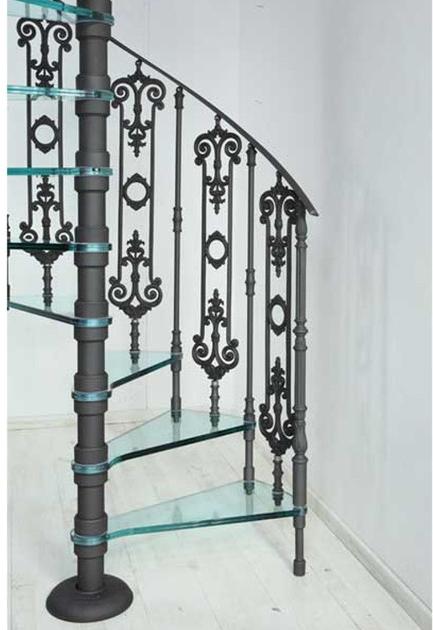 Modus Винтовая лестница из чугуна и стекла  2052  - Вид №1