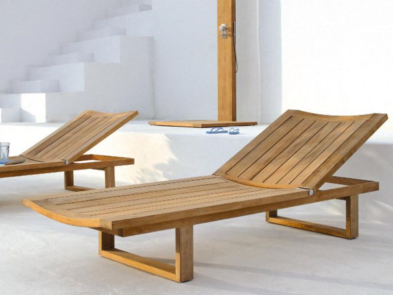 MANUTTI Садовая кушетка из тикового дерева Siena sun-id-1402871 - Вид №2