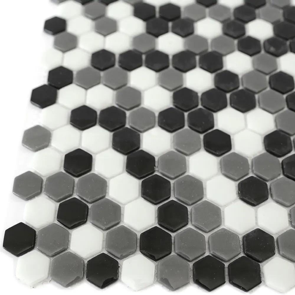 Мозаика стеклянная Natural STP-BK005-HEX 29x29 см цвет разноцветный Santreyd Steppa STLM-2207602 - Вид №5