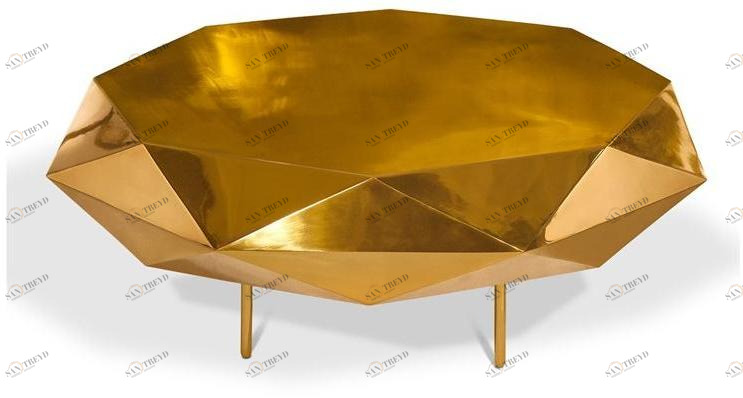 Scarlet Splendour Низкий восьмиугольный металлический журнальный столик 88 secrets sun-id-1473262