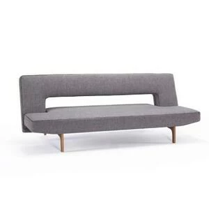 Диван Puzzle Wood с ножками из дуба, серый
