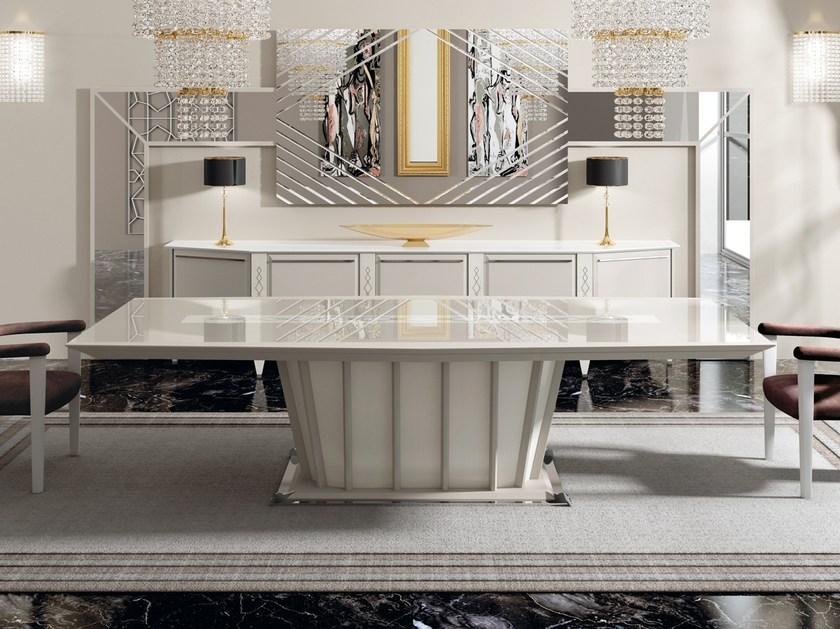 Vismara Design Лакированный прямоугольный обеденный стол из дерева Desire sun-id-1463477 - Вид №2