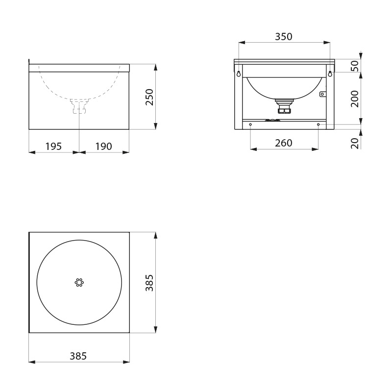 181310 Настенный механический смеситель SXS DELABIE  - Вид №1