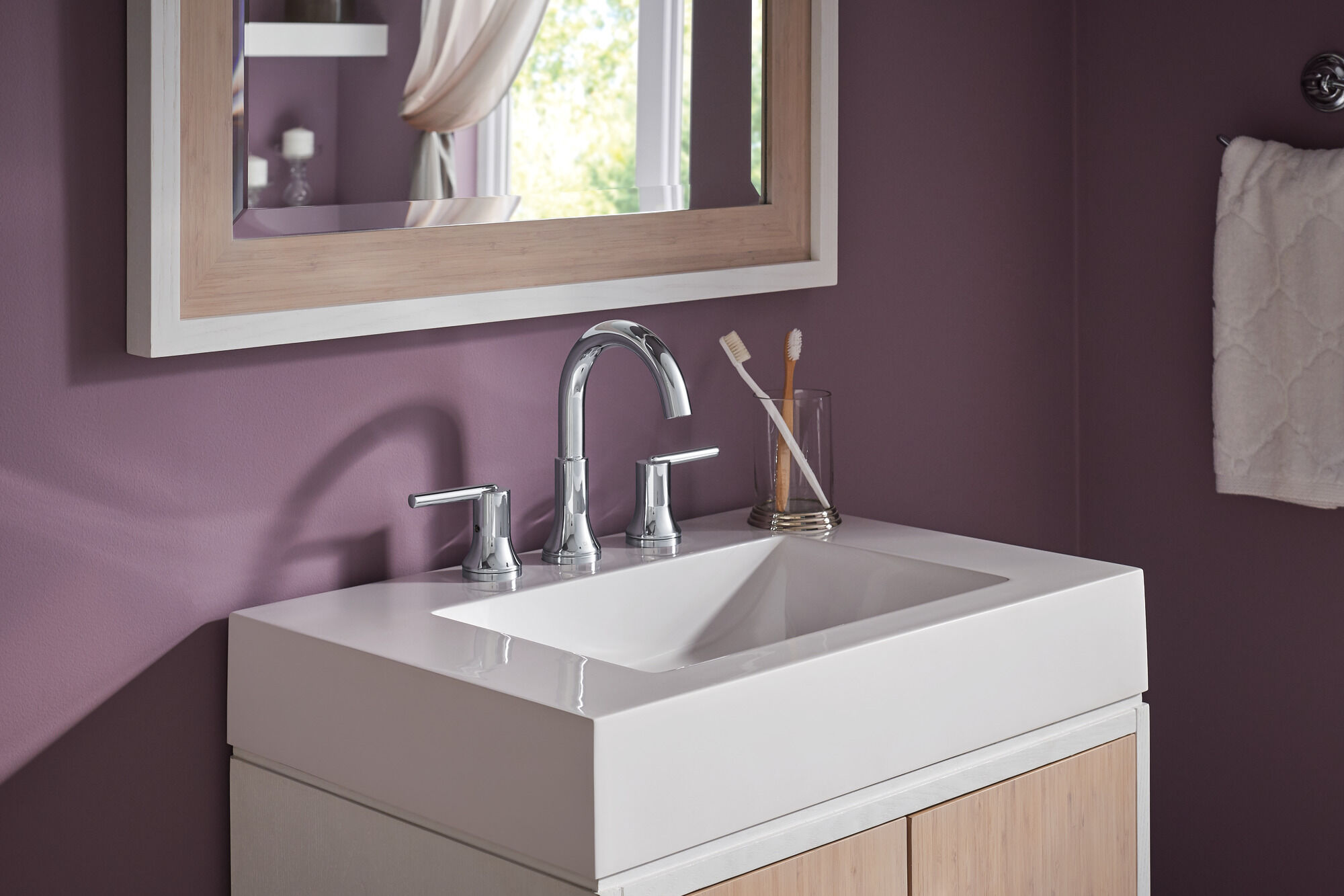 3559-MPU-DST Смеситель для ванной комнаты с двумя ручками Delta Faucet Trinsic Хром  - Вид №1