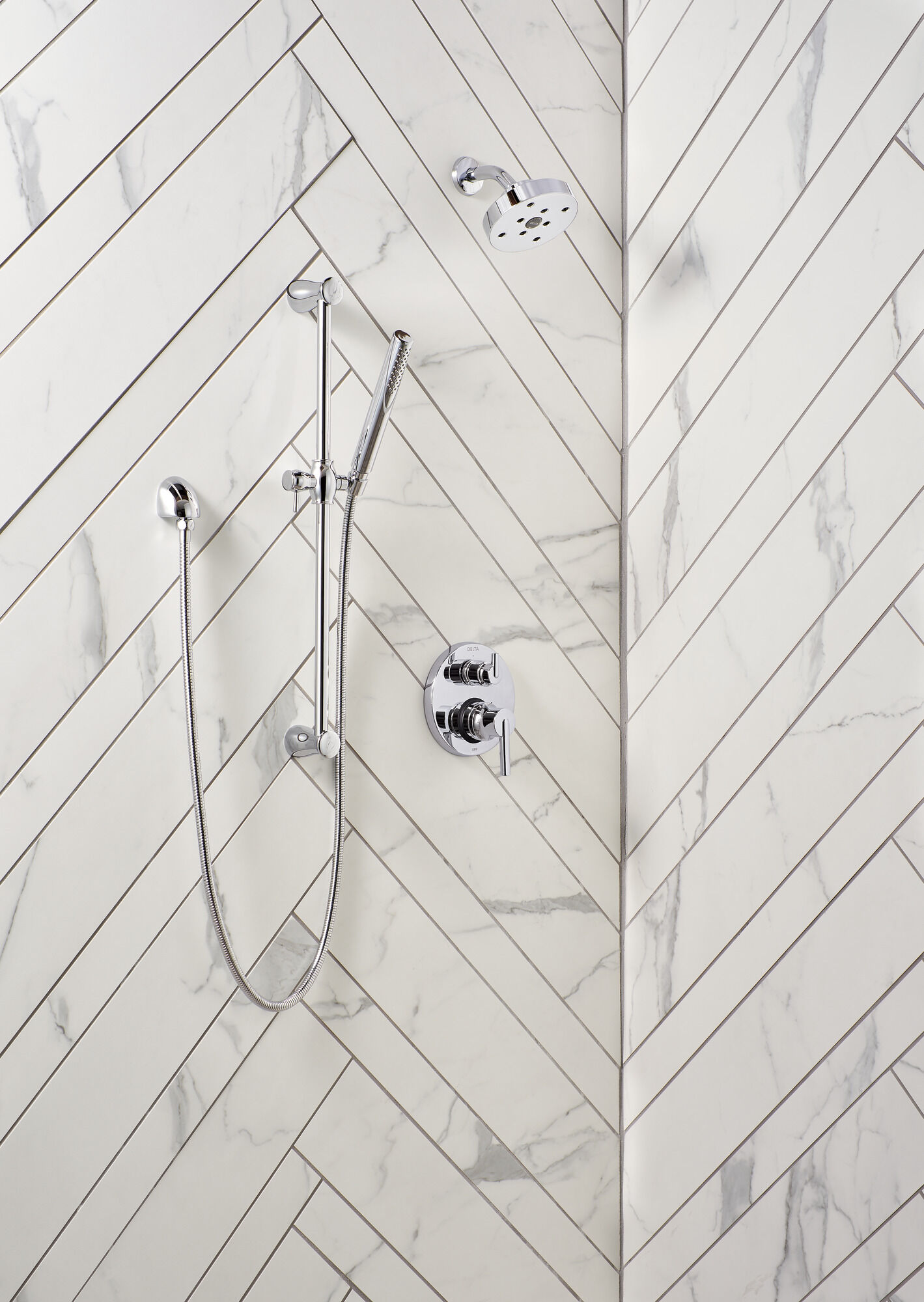 T24859-BL Трим клапана Contemporary Monitor® серии 14 со встроенным дивертором на 3 положения Delta Faucet Delta Матовый черный - Вид №6