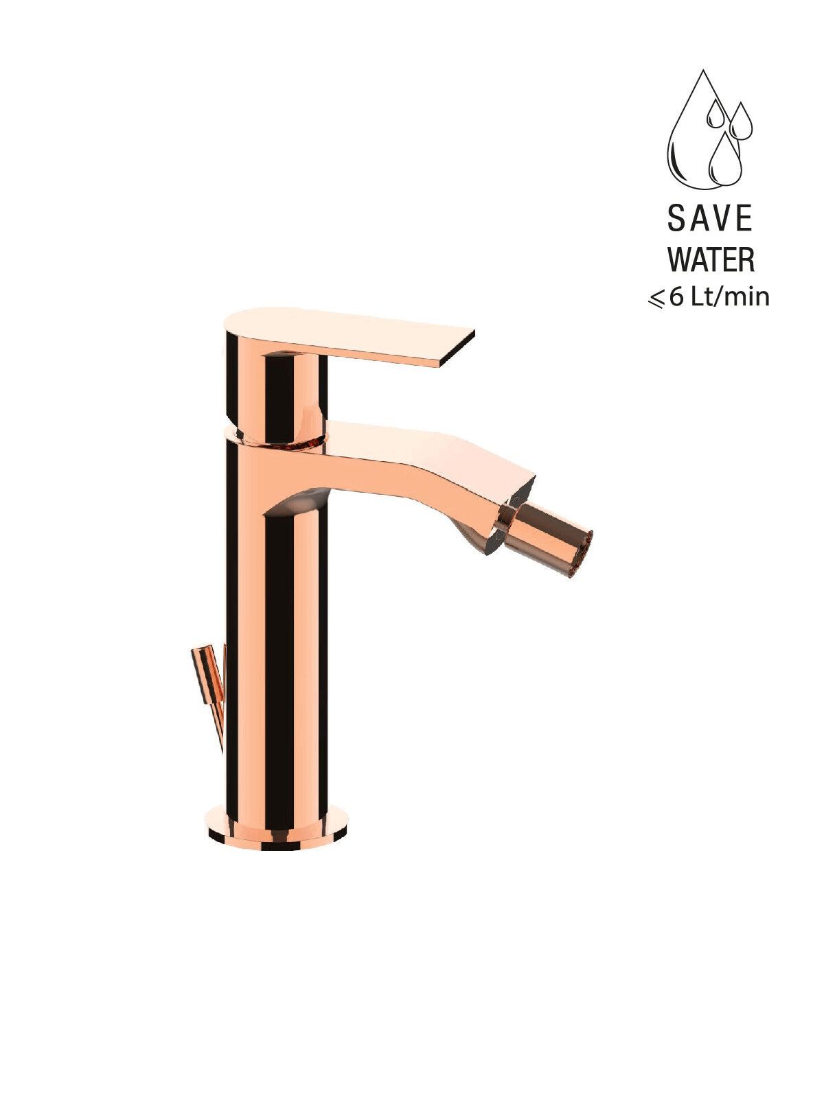 Однорычажный смеситель для биде с автоматическим сливом Rubinetterie Frattini Птолемей ARCH-00058563 - Вид №20