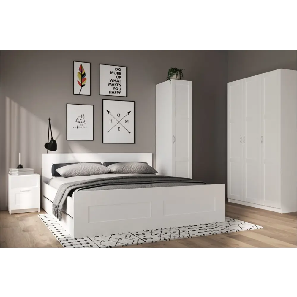 Кровать Шведский стандарт Сириус Ш166x205.4 см цвет белый STLM-2015540 - Вид №3