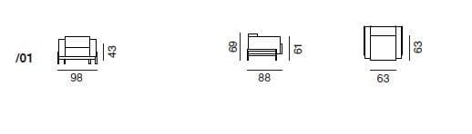 Тканевое кресло с подлокотниками de Sede DS-22 ARCH-00134791 - Вид №3