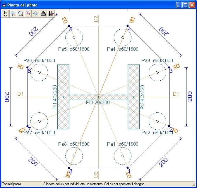 Проект поверхностных и свайных плинтусов NEWSOFT EDIPLIN ARCH-00032100 - Вид №3