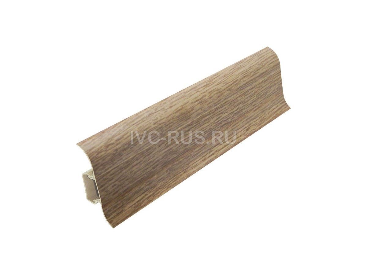 Плинтус пластиковый с кабель-каналом и мягким краем KЛАССИК 55 i51921 IVC-RUS 