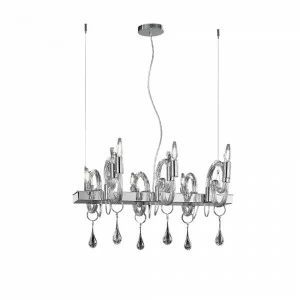 Люстра 2000/6 BL от Sylcom белая/ хром SYLCOM ДИЗАЙНЕРСКИЕ 247041 Белый