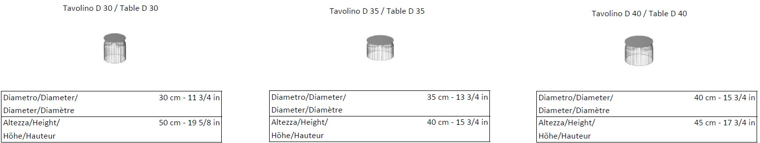 La Cividina Стол журнальный круглый из стали на контракт Turi turi sun-id-1471563 - Вид №6