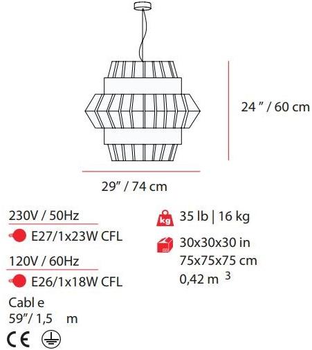 UTU Soulful Lighting Подвесной светильник из железа Comb Santreyd sun-id-1389824 - Вид №8