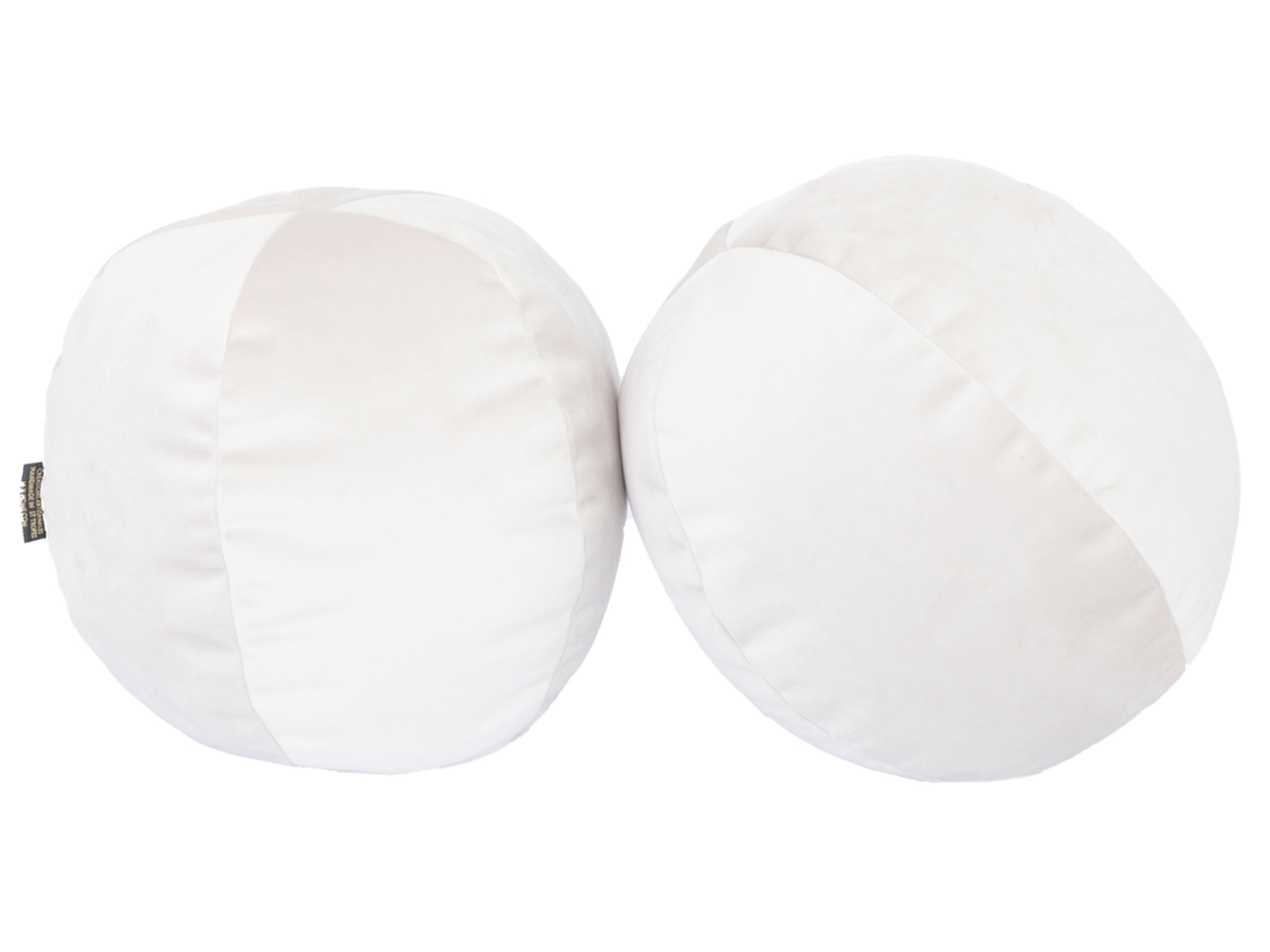 Бархатная однотонная круглая подушка MX HOME Velours ARCH-00083017 - Вид №13