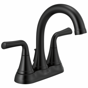 2533LF-BLTP Смеситель для ванной комнаты с двумя ручками Tract-Pack Centerset Delta Faucet Kayra Матовый черный