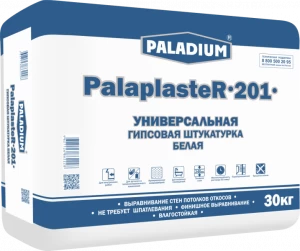 PL-201B/30 Штукатурка гипсовая БЕЛАЯ PalaplasteR-201, 30 кг Paladium