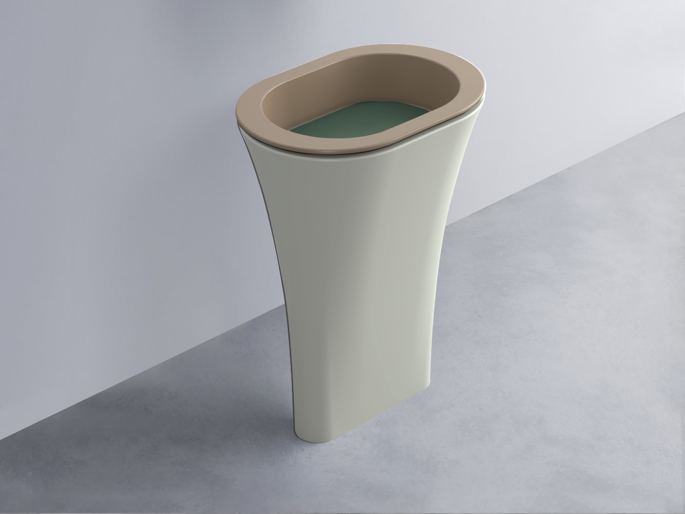 AMLA65-AN+AMPILO-MU+AMCOLO-PM Раковина Amedeo Ovale отдельностоящая cielo Enjoy + Amedeo Ceramica Cielo