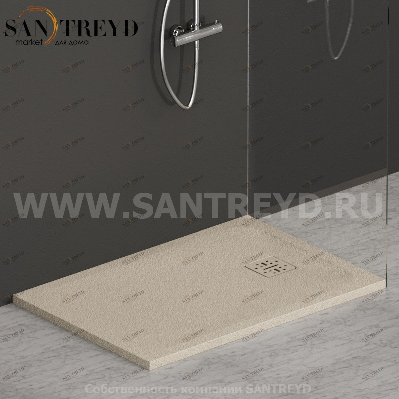 DP10070503 Душевой поддон 100x70 см цвет Жемчужина Globo DOCCIAPIETRA Италия Ceramica Globo