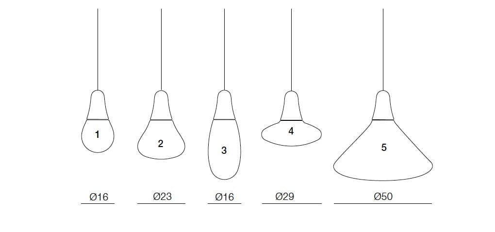 Открытый подвесной светильник из полиэтилена Martinelli Luce CIULIFRULI ARCH-00023253 - Вид №10