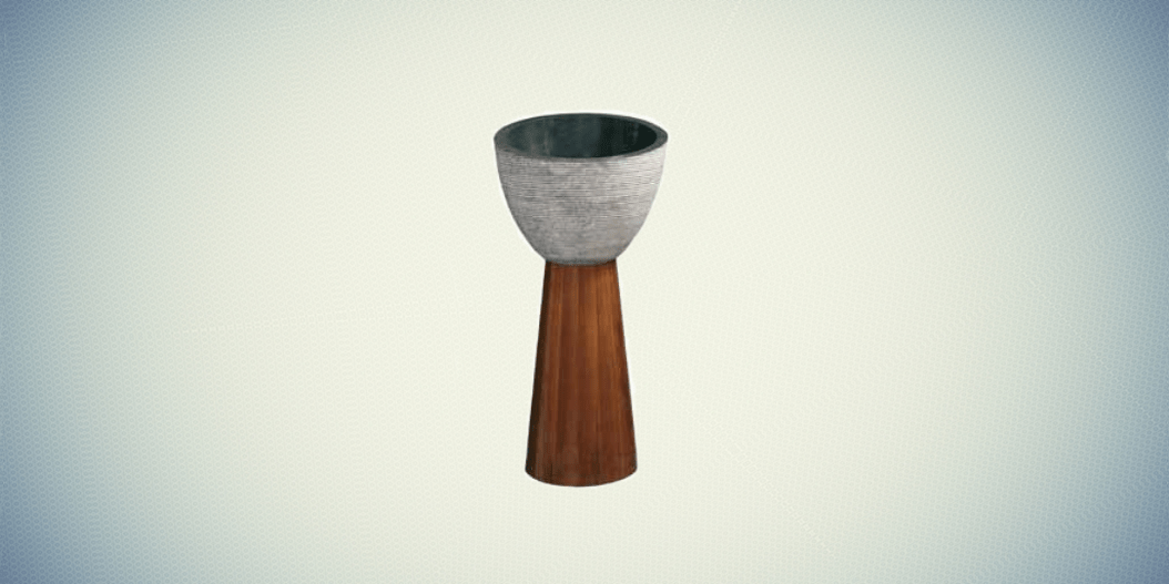 ORG012DSTT011DK Напольная раковина стоящая круглая BATi BALi  - Вид №1