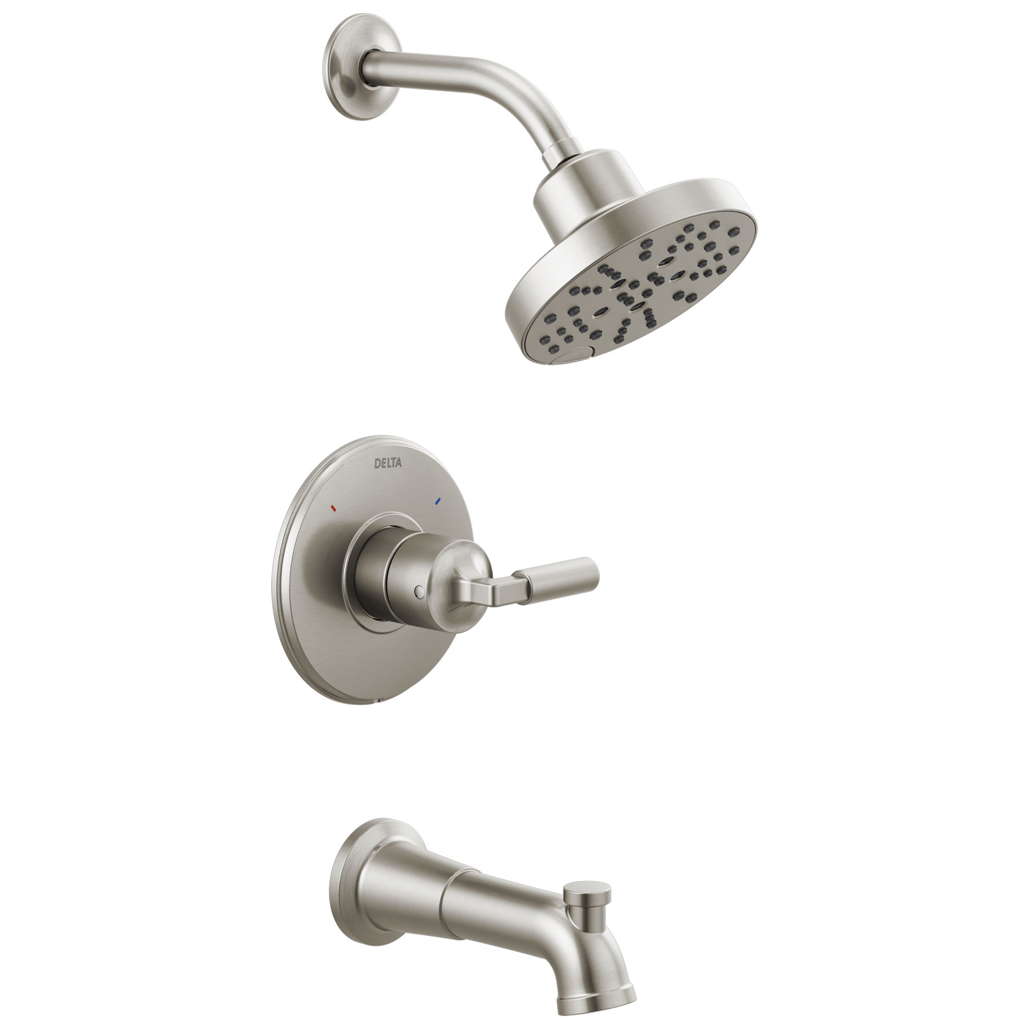 T14448-SS Monitor® 14 Series H2Okinetic® для ванны и душа Delta Faucet Bowery Нержавеющая сталь
