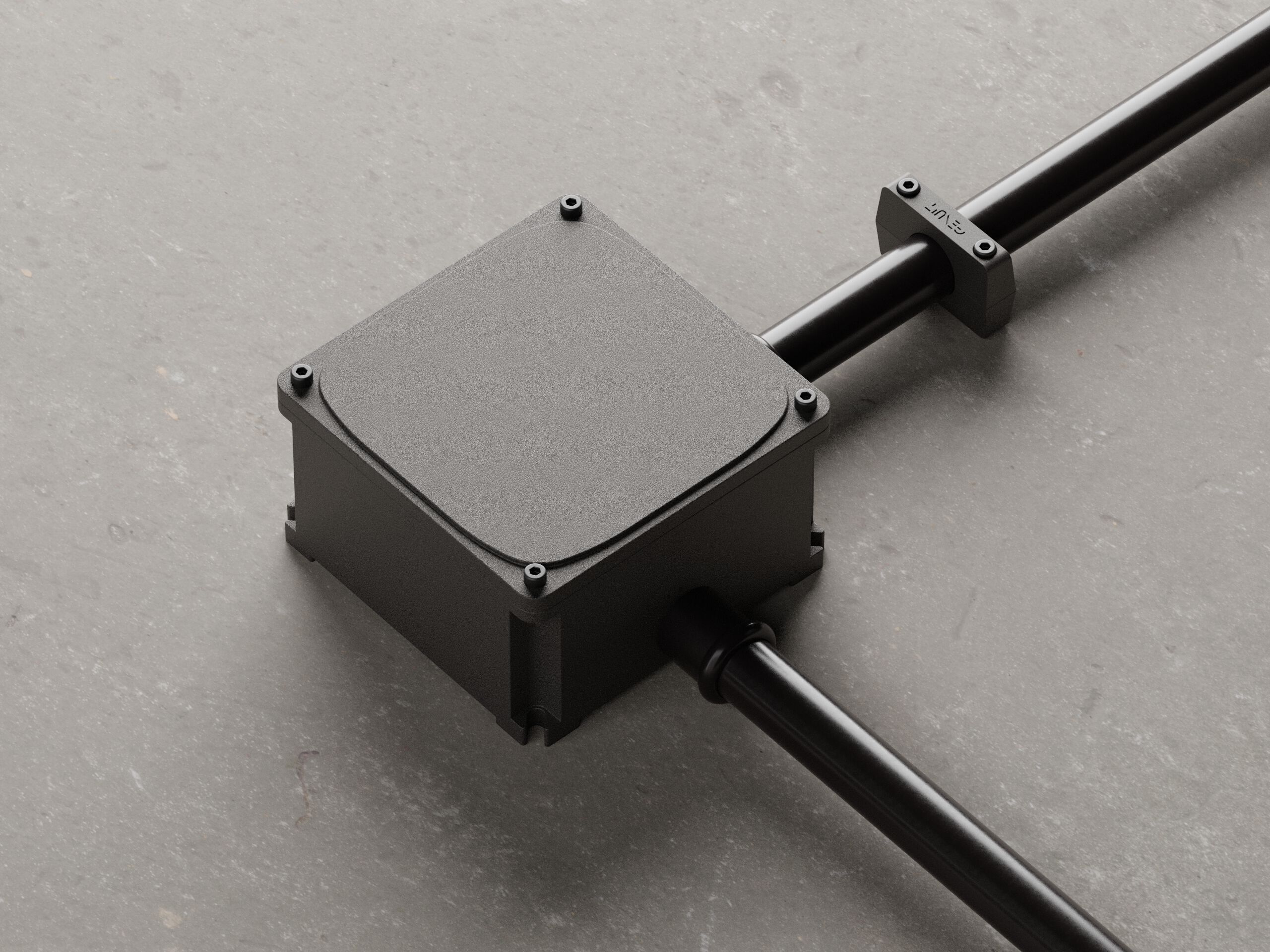 Анодированный алюминиевый распределительный ящик для электрической системы Genuit Graphite ARCH-00085636