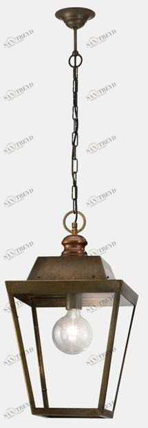 Il Fanale Подвесной светильник для улицы из латуни и стекла Quadro 262.51.ot