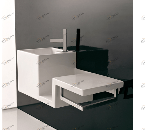 40056 Подвесная раковина настенная овальная Althea Ceramica  белая 