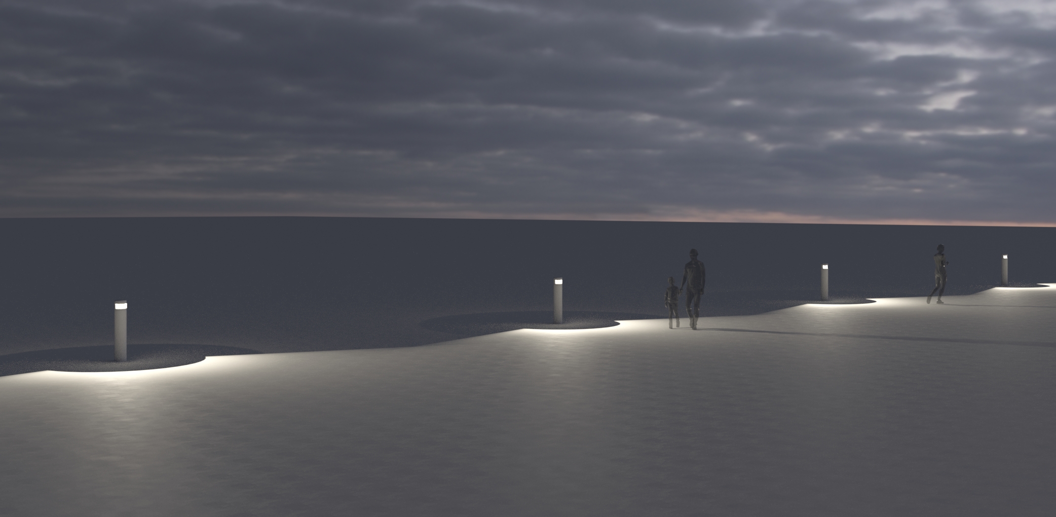 4082611 Мобильный светильник Platek MENHIR Paletto  MENHIR H. 1050 mm - 1 LED 3000K 1 Opening  - Вид №7