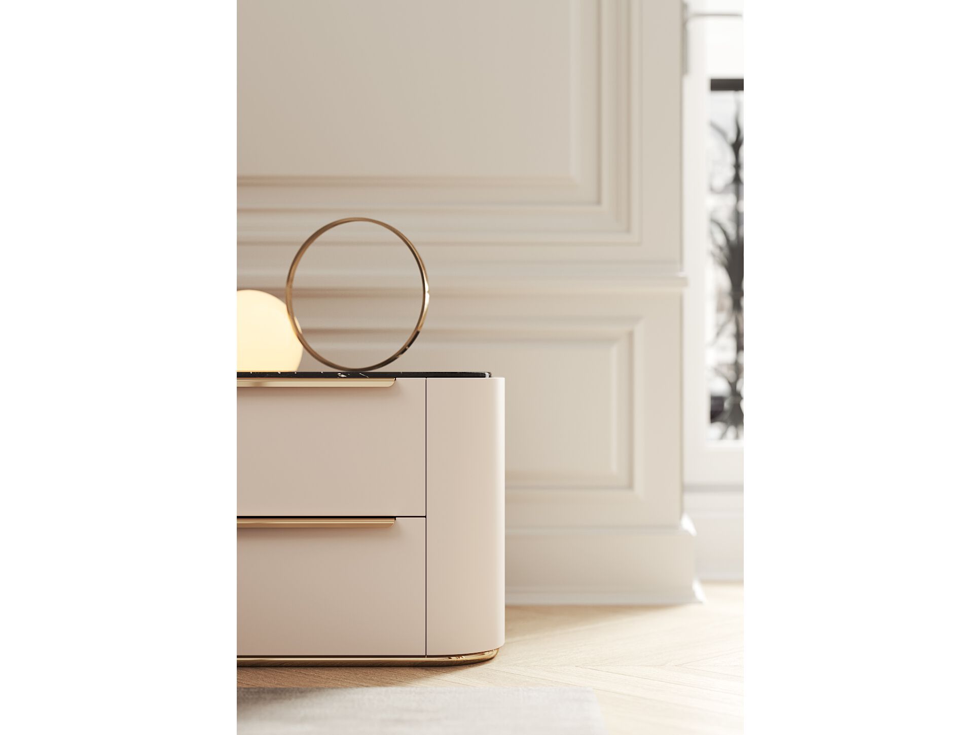 Деревянная тумбочка с ящиками PRADDY Natur ARCH-00061585 - Вид №1