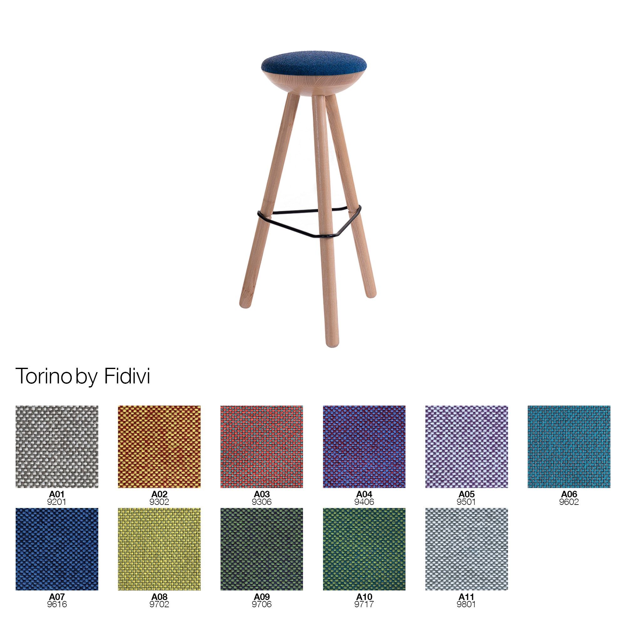 Деревянный табурет с подставкой для ног Askia TRIBUT ARCH-00075452 - Вид №8