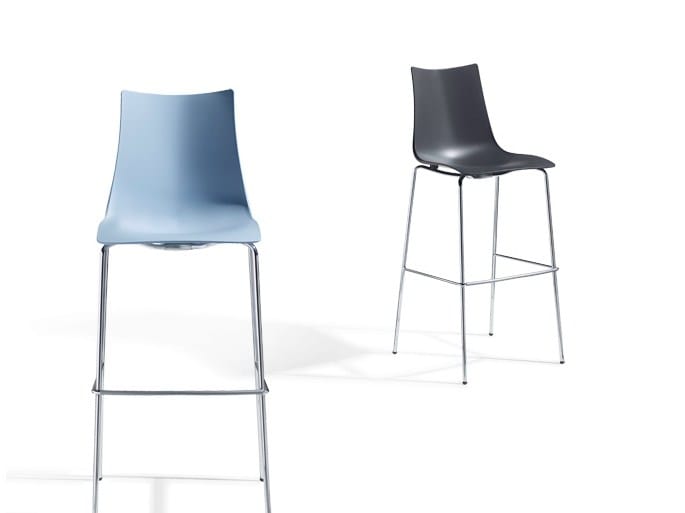 Высокий стул из инженерного пластика S-CAB Zebra Инженерный пластик ARCH-00084196 - Вид №1