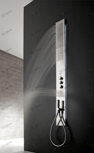 ZAZZERI Настенная термостатическая душевая стойка из нержавеющей стали Obliqua sun-id-1344717
