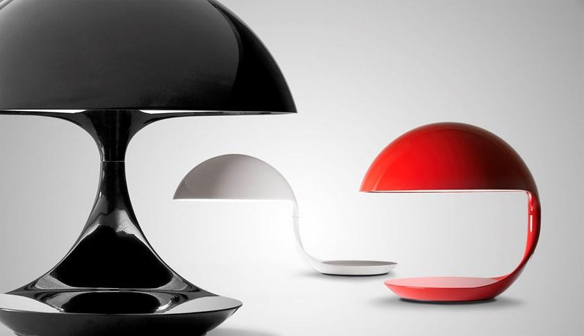 Martinelli Luce Вращающаяся настольная лампа из смолы Cobra 629 - Вид №7