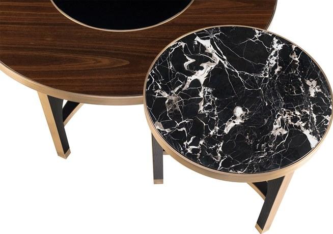 FRATO Низкий круглый деревянный журнальный столик sun-id-1385317 - Вид №2