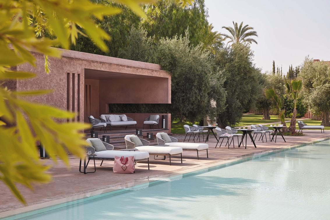 MNST968 Обеденный стол teak 264см x 118см Manutti Torsa - Вид №15