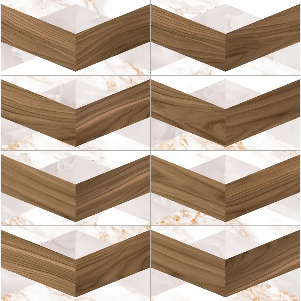 Настенная плитка KREAFORTA Mersey Wood Mix 3 20x40 см 1.62 м² матовая цвет мульти 89413650 STLM-2138332 - Вид №2