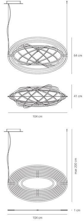Artemide Светодиодный подвесной светильник из алюминия Copernico sun-id-1353140 - Вид №4