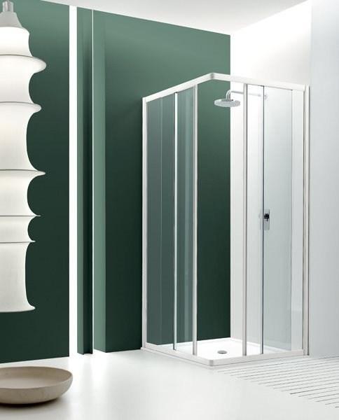 INDA® Душевая кабина угловая стеклянная с раздвижной дверцей Jolly sun-id-1371324 - Вид №2