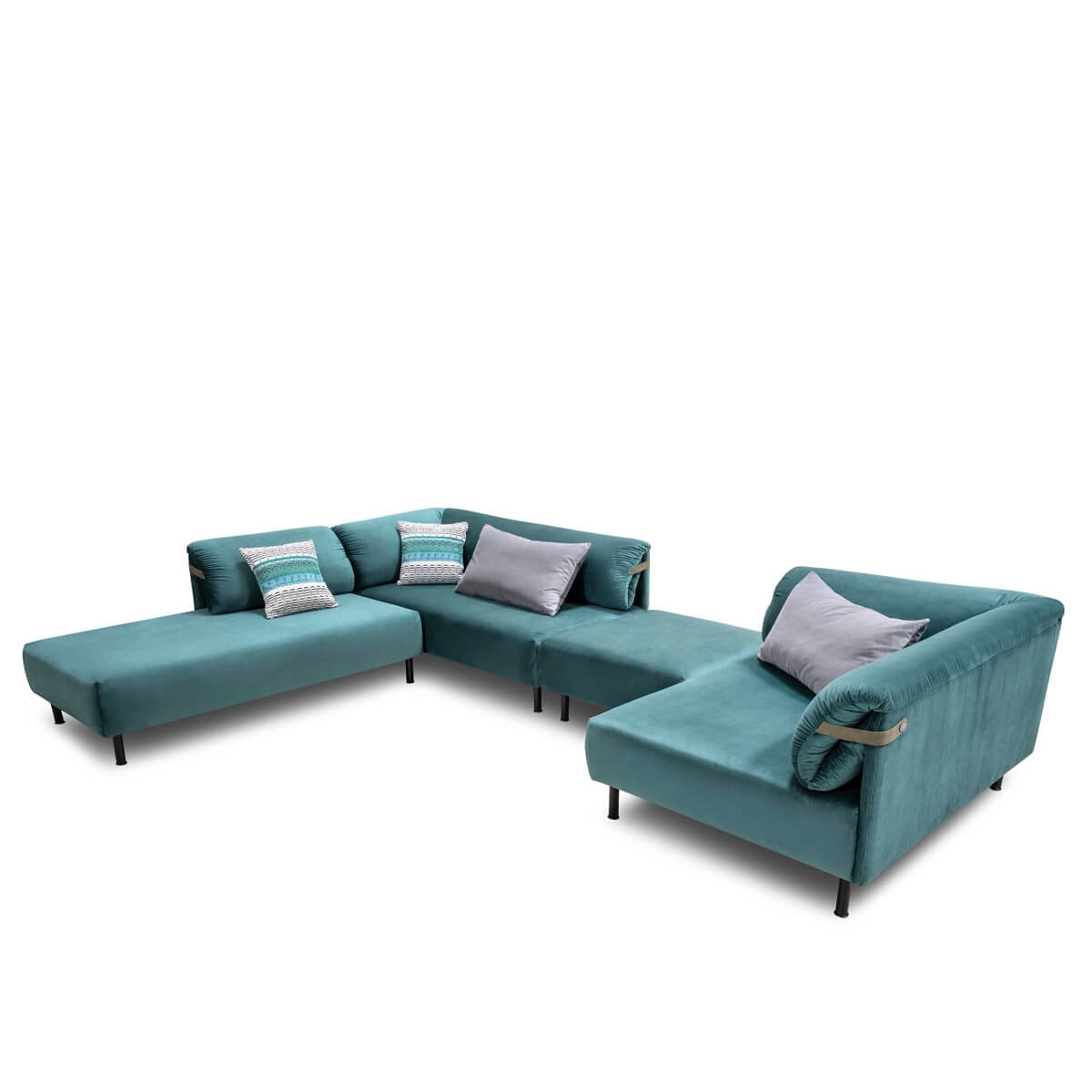 700457-96 ABHIKA ДИВАН ЛАУРА СЛЕВА TEAL  - Вид №1