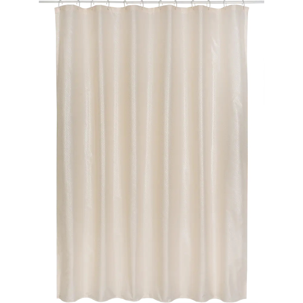 Штора для ванной комнаты «La perla» 180х200 см цвет бежевый WESS STLM-2057532 - Вид №1