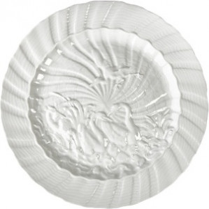 10645332 Meissen Набор из 6 тарелок подстановочных  Meissen "Лебединый сервиз" (белый рельеф), 32см Фарфор