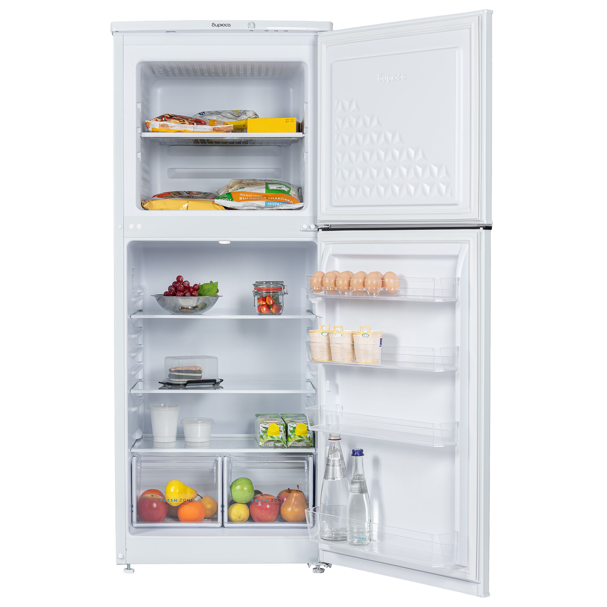 9248629 Холодильник с морозильником   Бирюса 553 белый STDN-0060658 - Вид №2